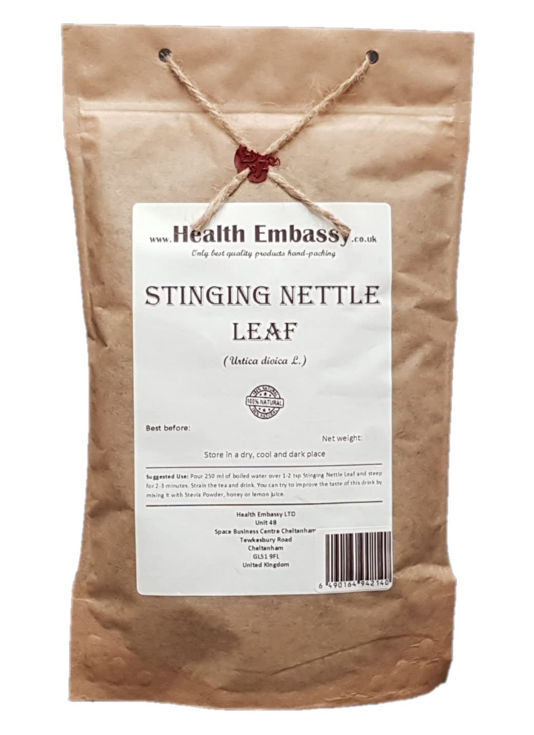 Health Embassy Stinging Nettle Leaf Herbal Tea - 100g
