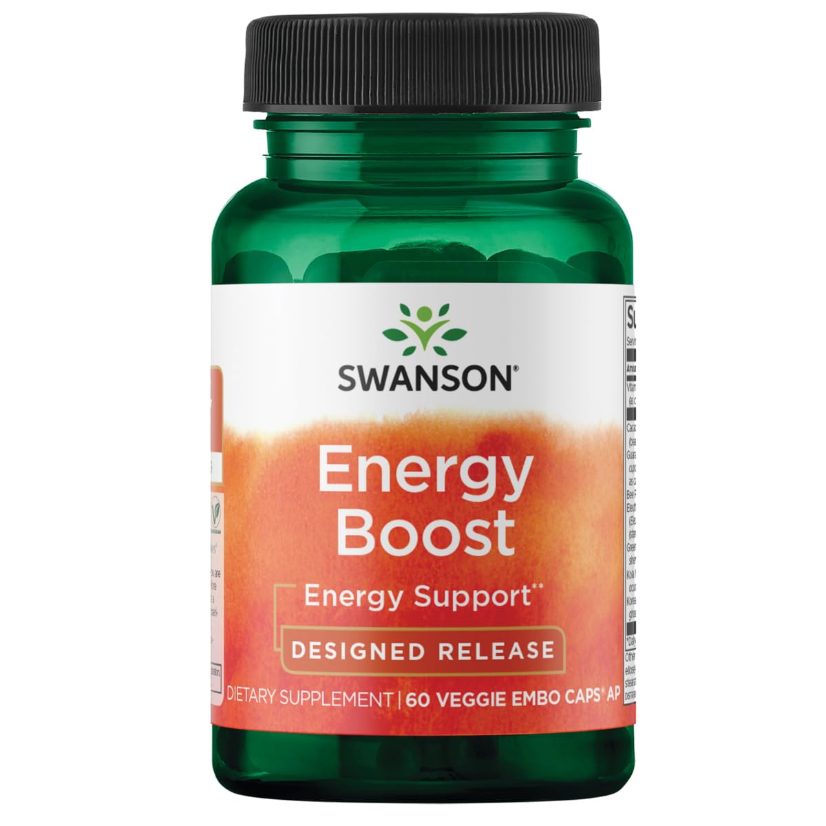 Swanson Ultra Energy Boost Designed Release - 60 Vegetarian Capsules