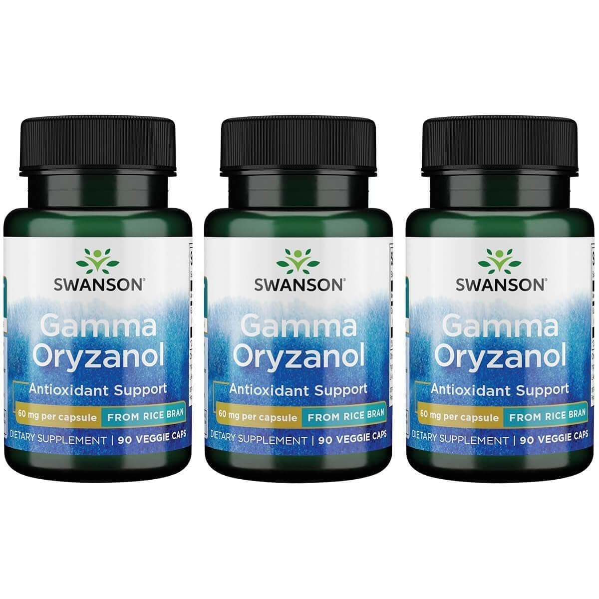 Swanson Gamma Oryzanol from Rice Bran 60 mg - 90 Vegetarian Capsules