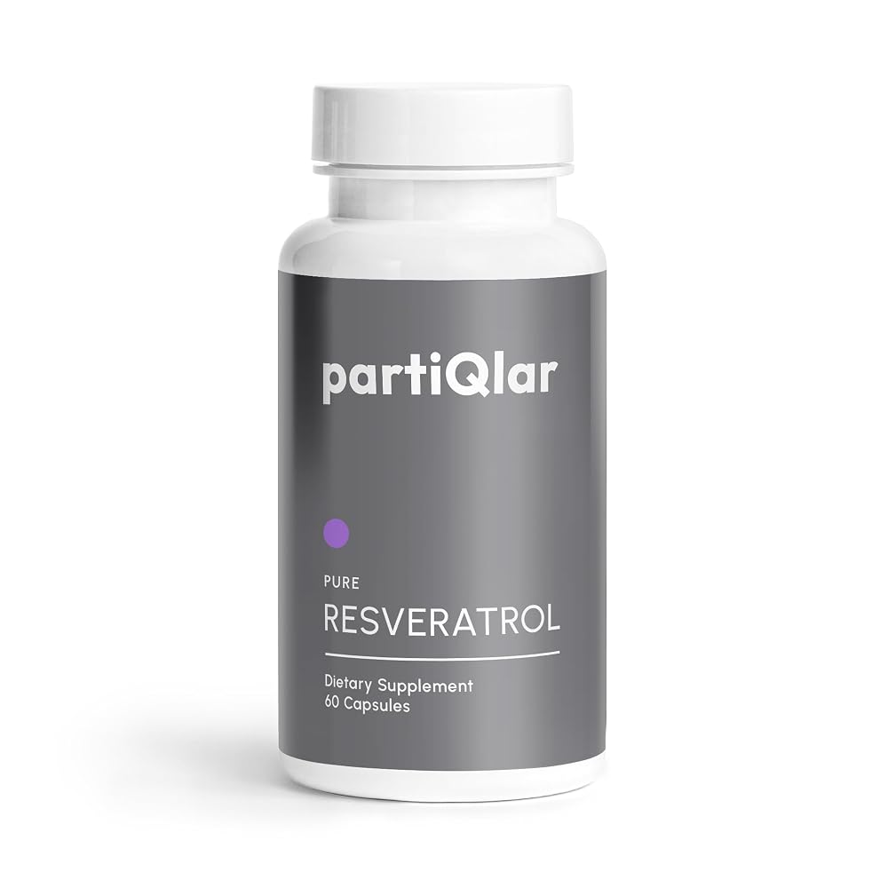 partiQlar Trans-Resveratrol 500mg Complex Cellular Longevity - 60 Capsules
