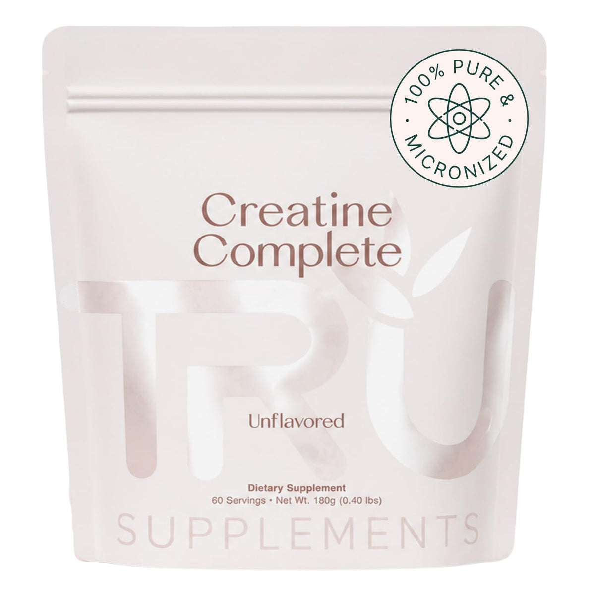 TRU Supplements Creatine Monohydrate Powder - 60 Servings