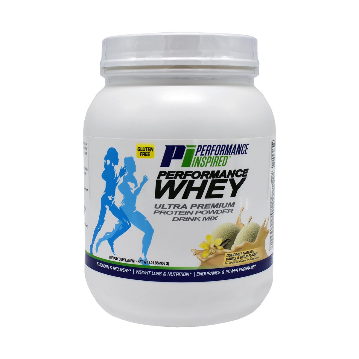 PERFORMANCE INSPIRED Whey Protein Powder Vanilla Bean 25G - 2lb