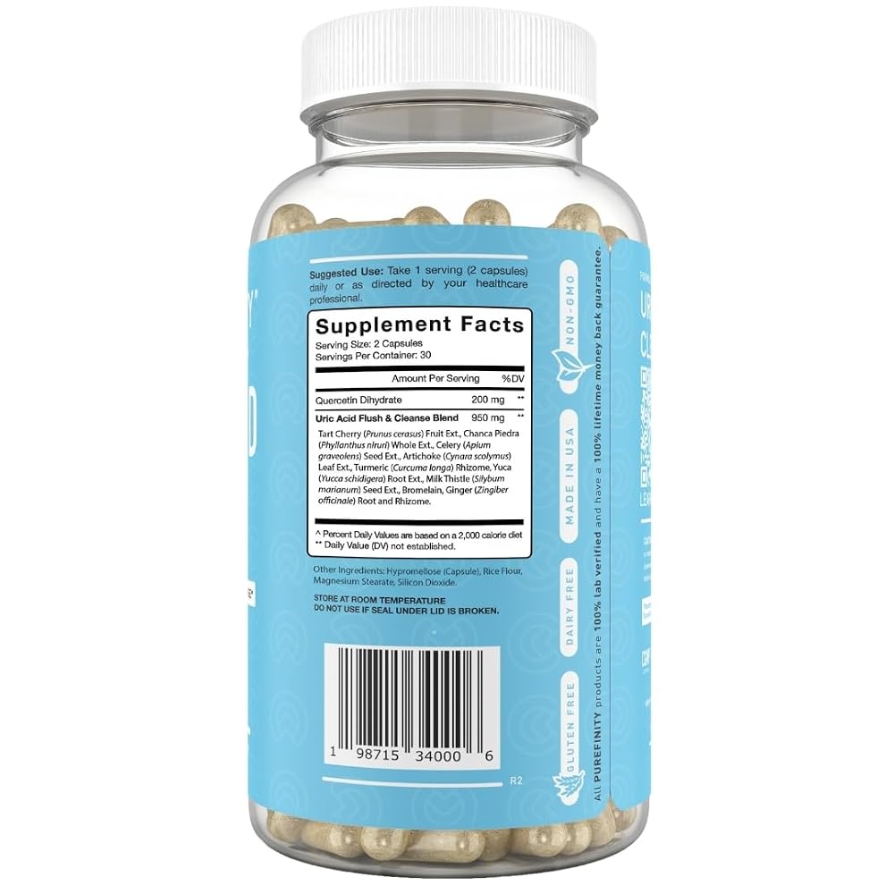 PUREFINITY Uric Acid Flush & Cleanse Capsules - 60 Count - image 7