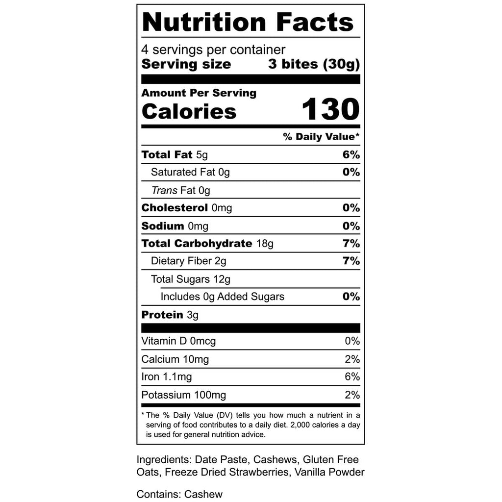 AMG Snacks Strawberry Vanilla Energy Bites - Pack of 3 - image 3