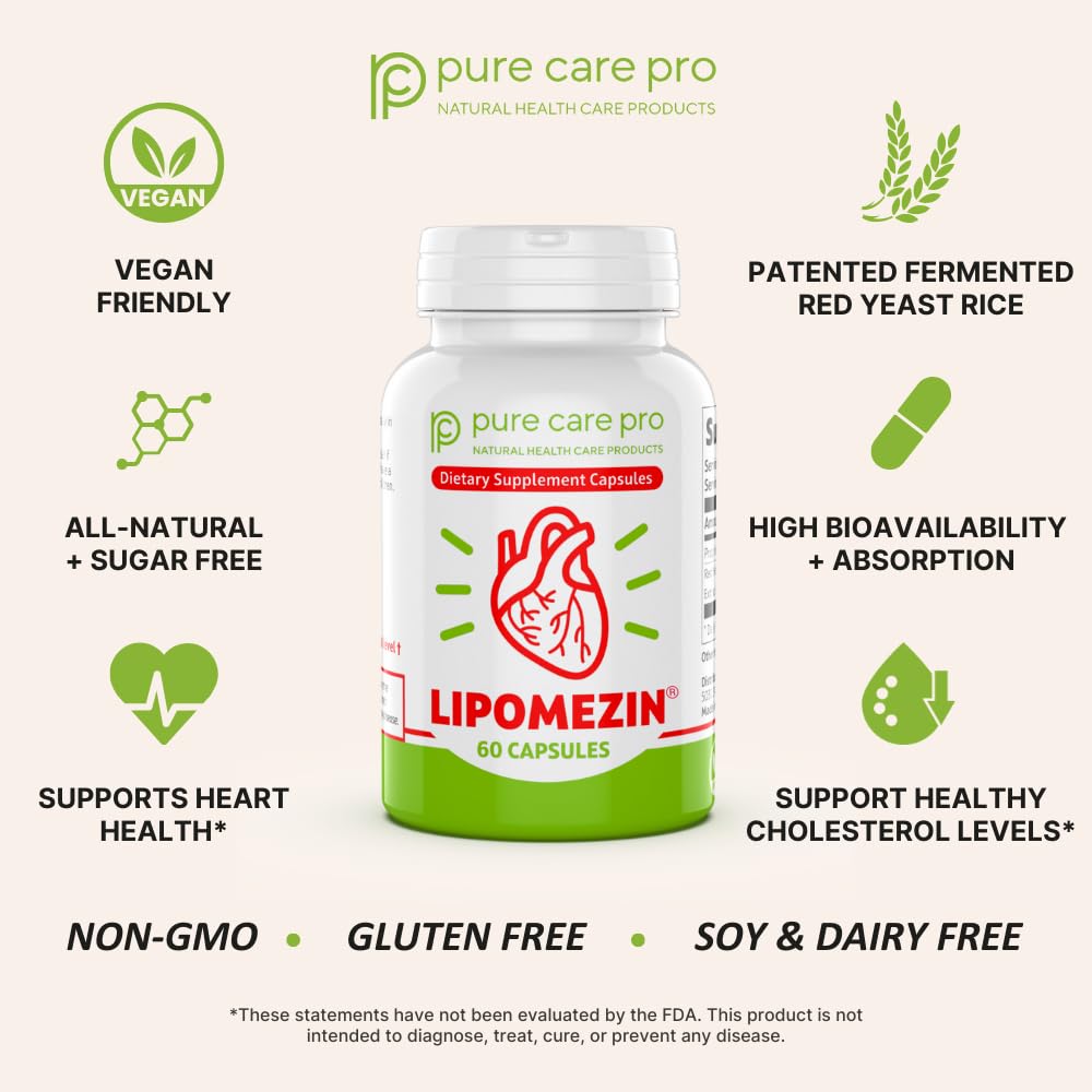 LIPOMEZIN Pure Care Pro Synergistic Cholesterol Support Blend: Red - image 4