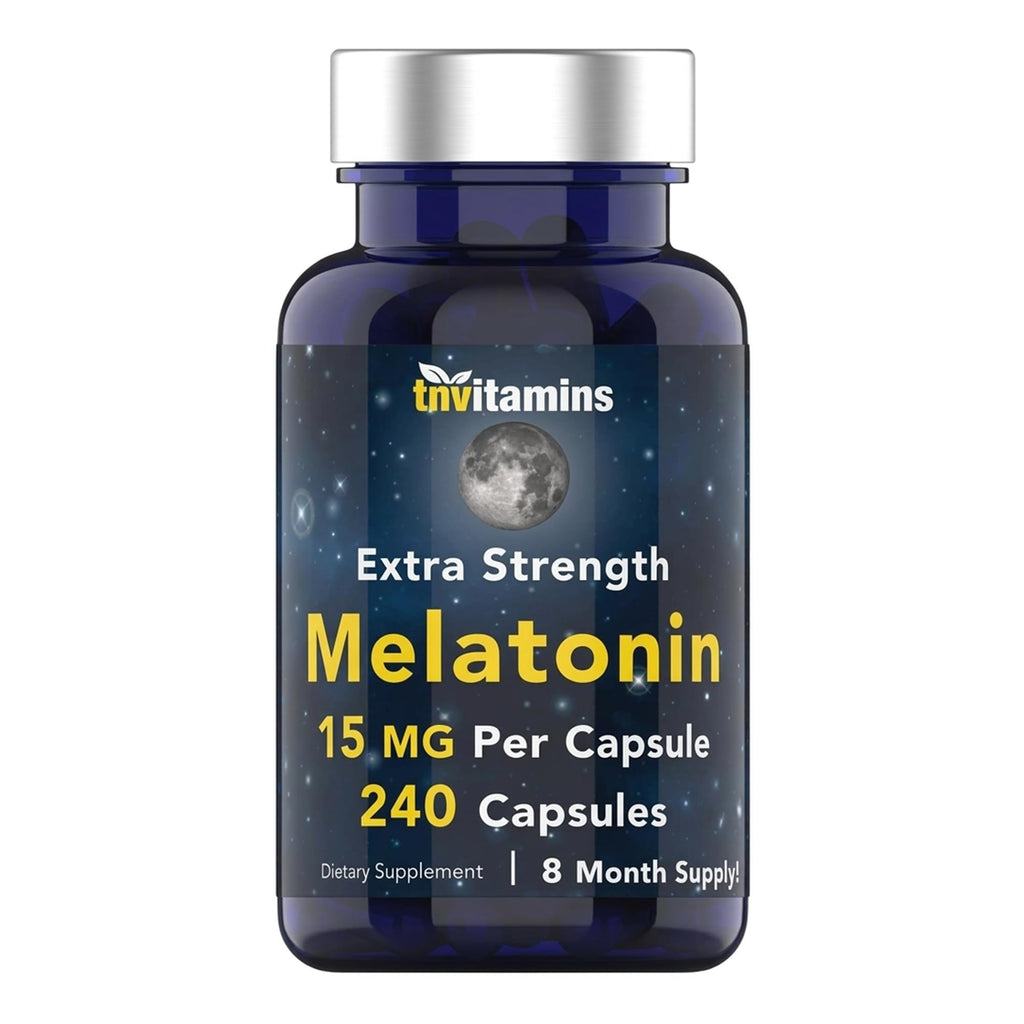 tnvitamins Melatonin 15 MG Sleep Support - 240 Capsules