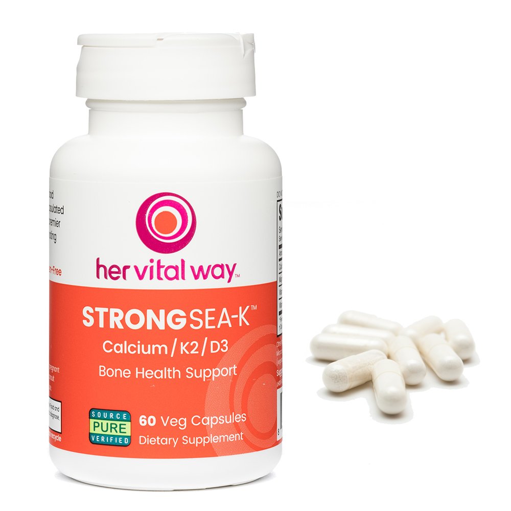 her vital way Strong Sea-K Calcium Supplement - 60 Capsules - image 5