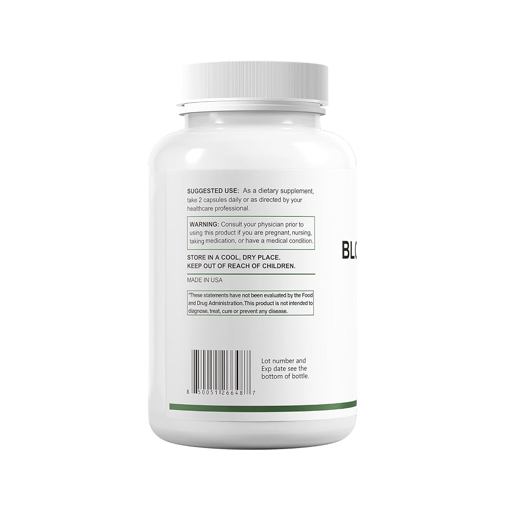 HUJ Blood Pressure Health Supplement Plant-Based - 60 Capsules - image 2