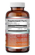 Amazing Formulas Folic Acid 5000 Mcg per Serving