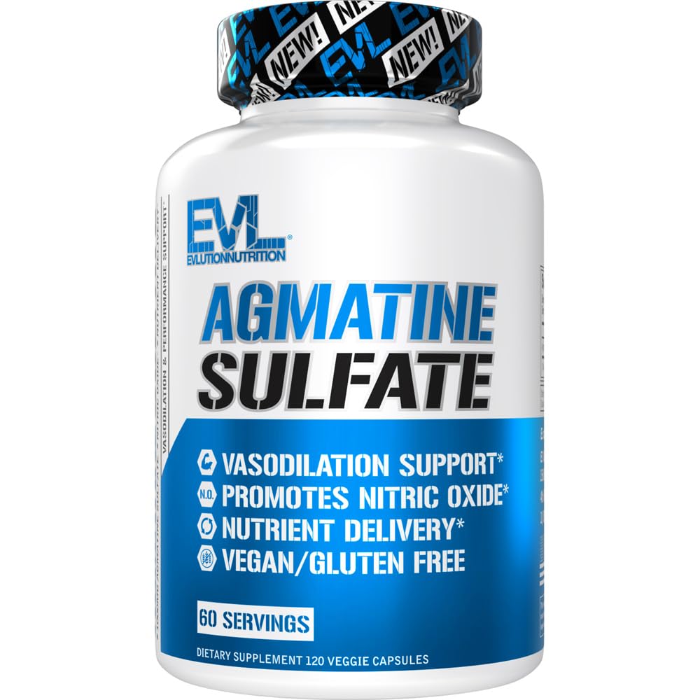 Evlution Nutrition Agmatine Sulfate 1000mg - 120 Capsules