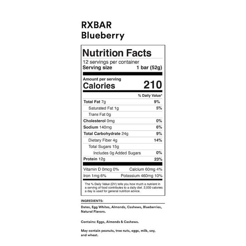 RXBAR Blueberry Protein Bar Gluten Free - 24 Count - image 2