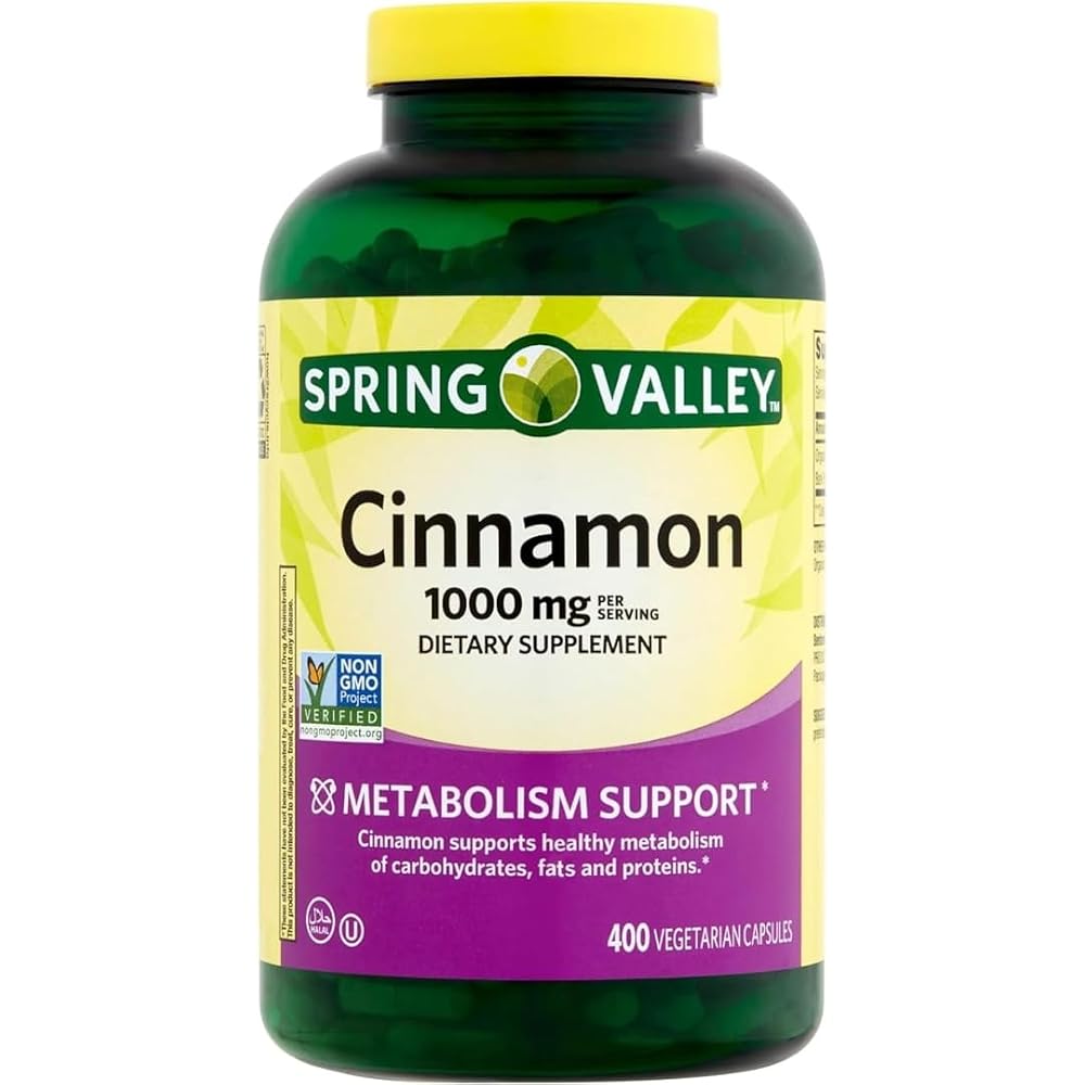 ResMask Spring Valley Cinnamon 1000 mg - 400 Vegetarian Capsules