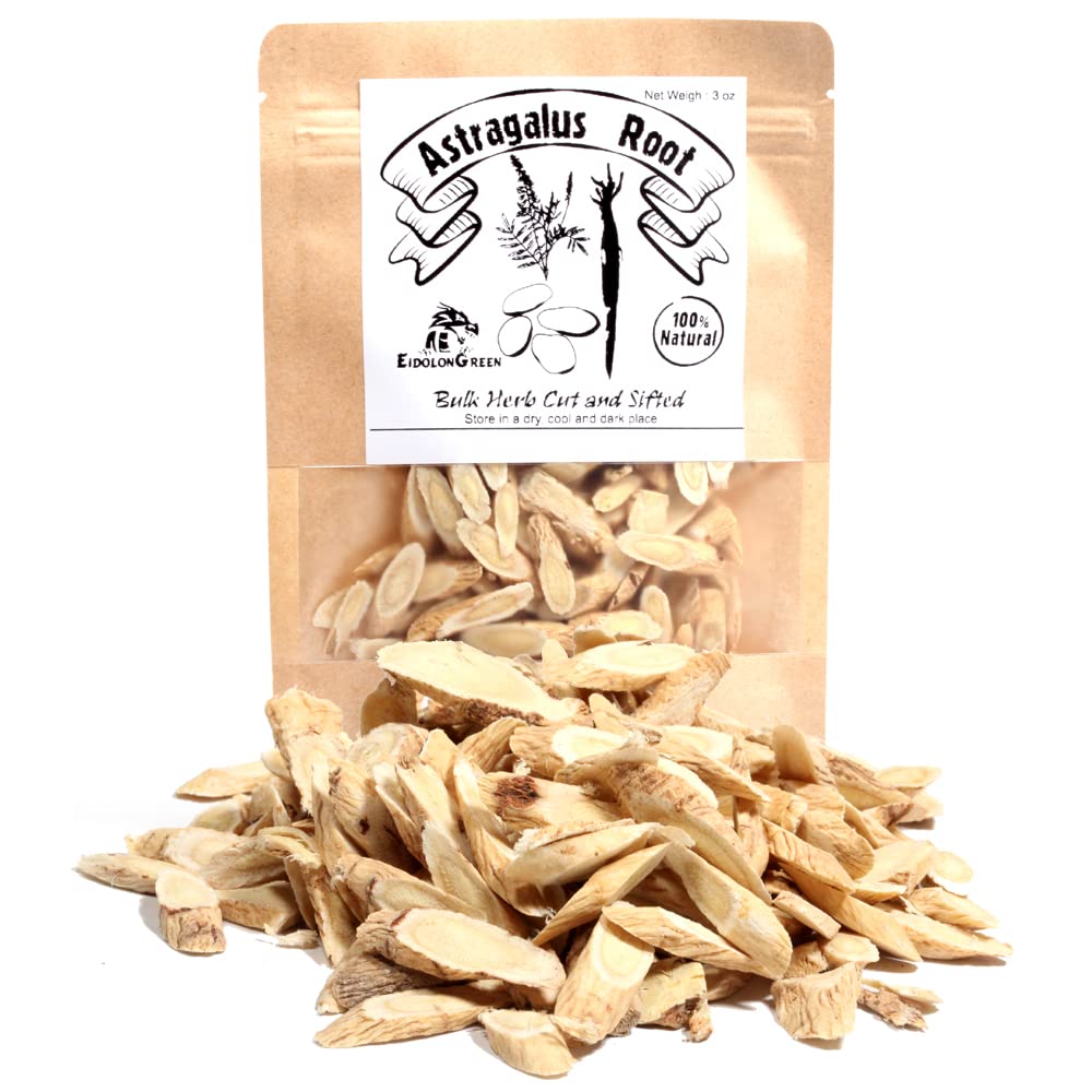 EidolonGreen Astragalus Root Sliced Dried Herb - 3 Oz