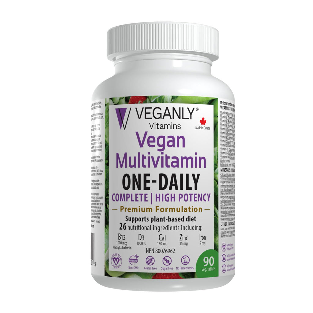 VEGANLY Vitamins Vegan Multivitamin One-Daily - 90 Tablets