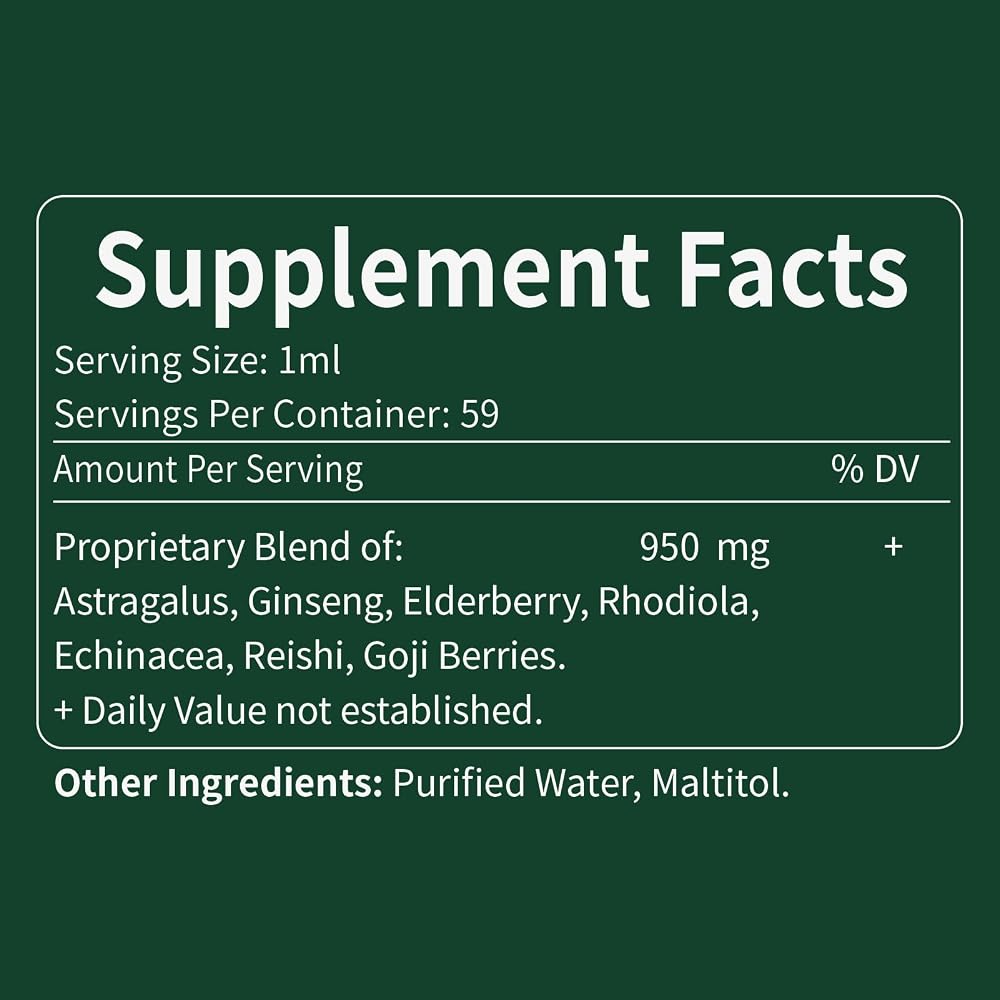 Verdeherb Astragalus Extract Herbal Drops for Immune Support - 2 Fl Oz - image 5