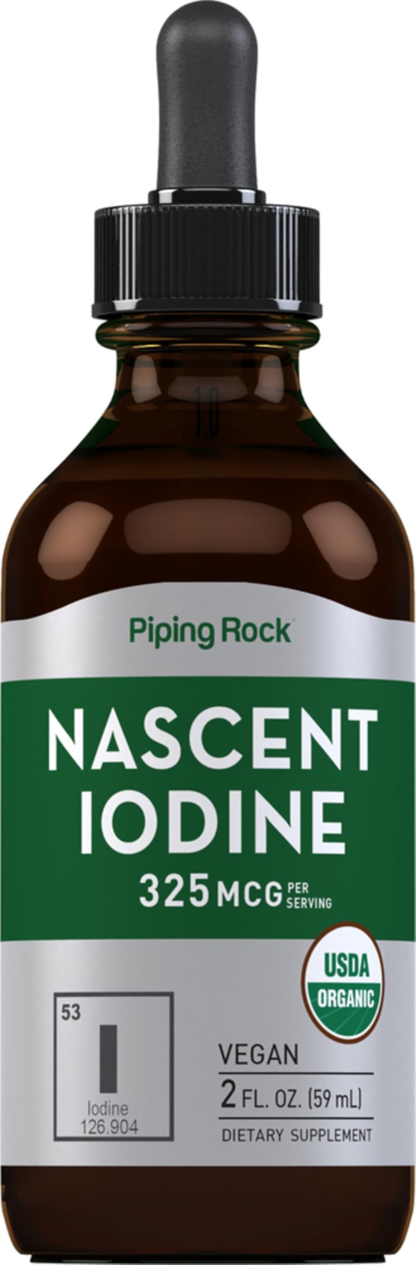 Piping Rock Nascent Iodine Drops Organic - 2 fl oz