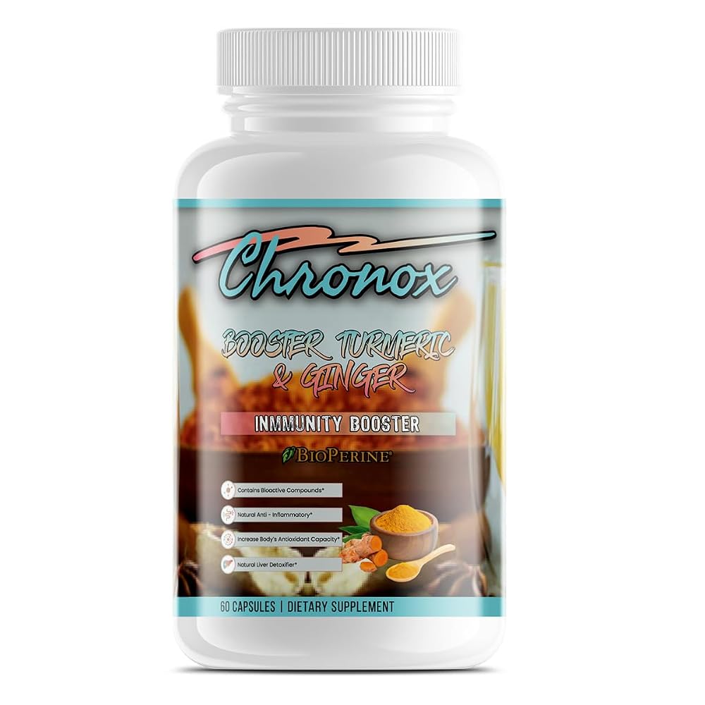 Chronox Turmeric & Ginger Supplement - 60 Capsules