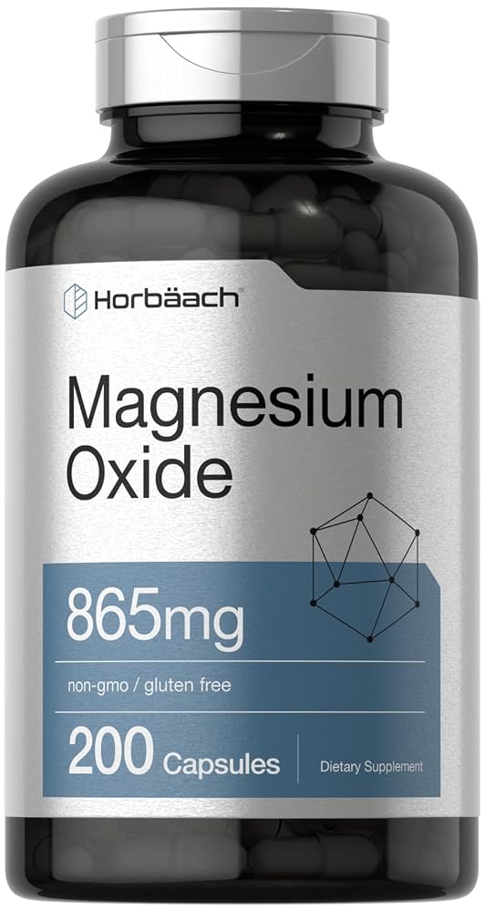 Horbäach Magnesium Oxide 500 mg - 200 Capsules