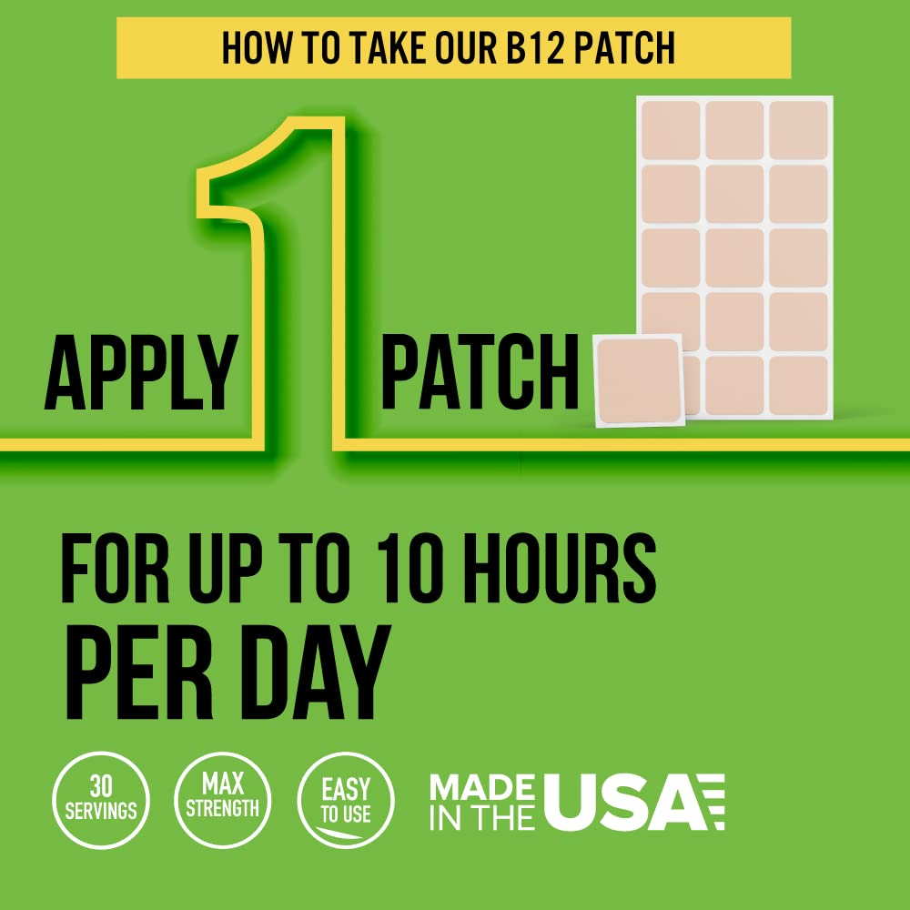 VitaPatch Premium Grade B12 Patches for Energy - 30 Count - image 4