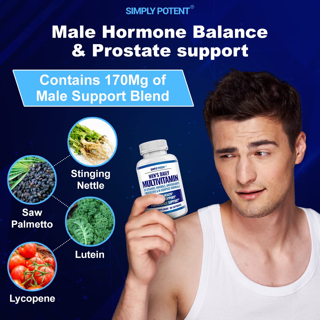 Simply Potent Daily Multivitamin for Men - 60 Capsules - image 6