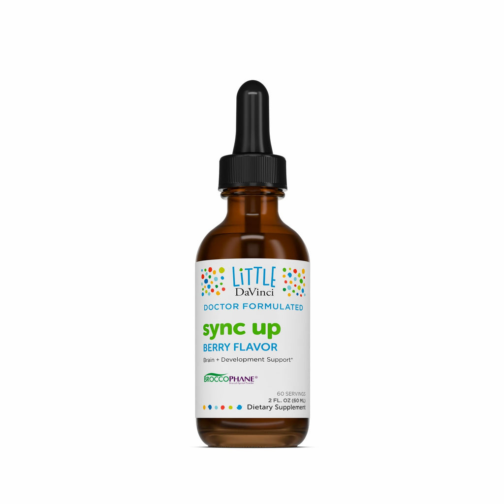 Little DaVinci Sync Up Brain Health Liquid for Kids - 2 Fl Oz