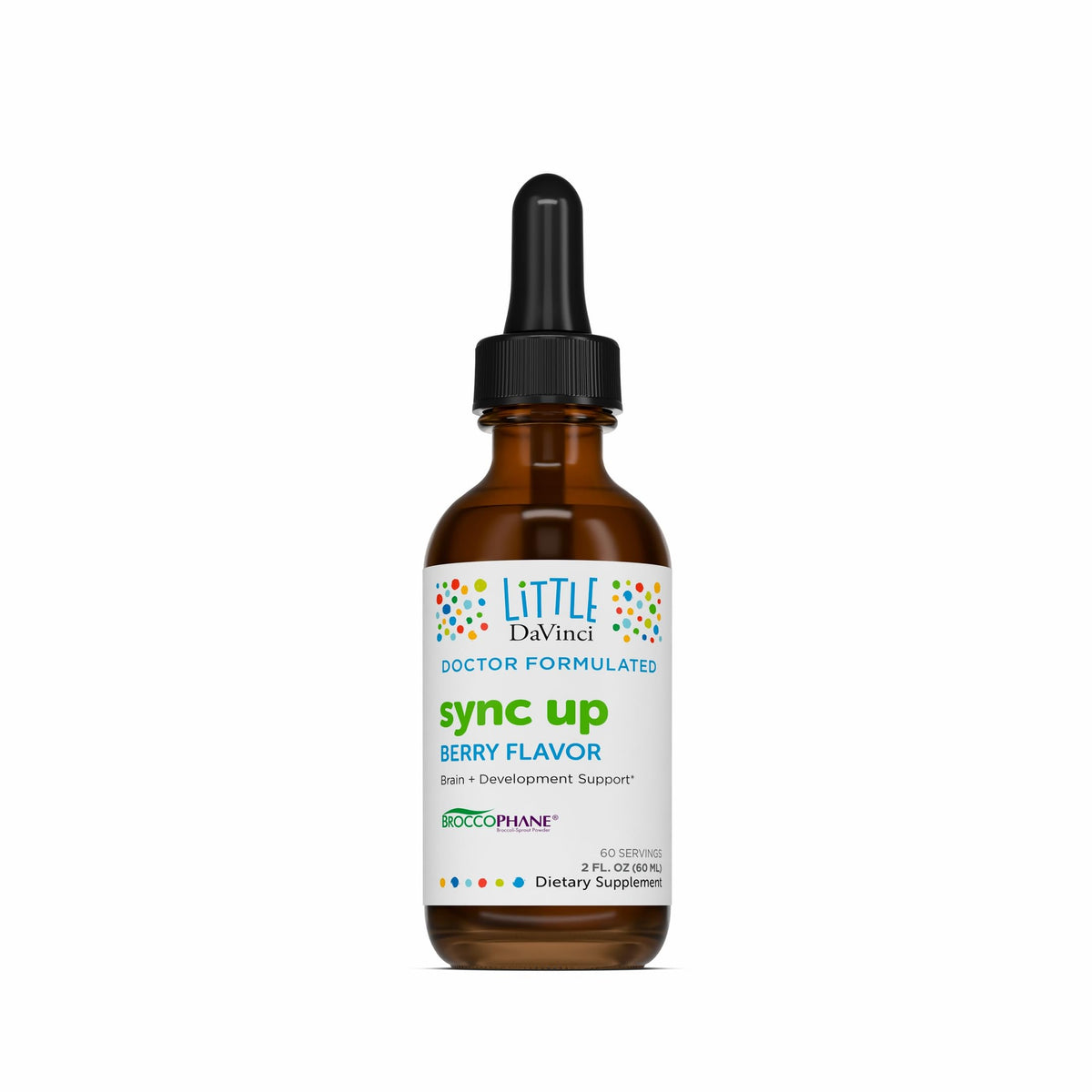 Little DaVinci Sync Up Brain Health Liquid for Kids - 2 Fl Oz
