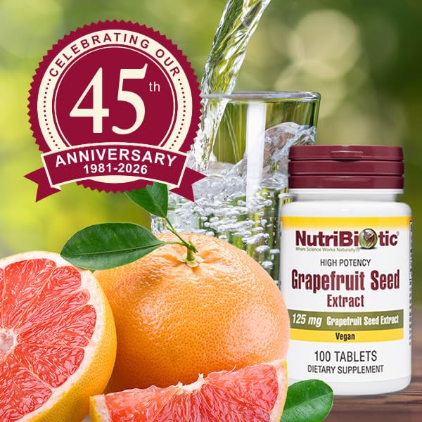 NutriBiotic Grapefruit Seed Extract 125mg Tablets - 100 Count - image 4