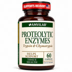 AMVILAB Proteolytic Enzymes Trypsin & Chymotrypsin - 60 Capsules