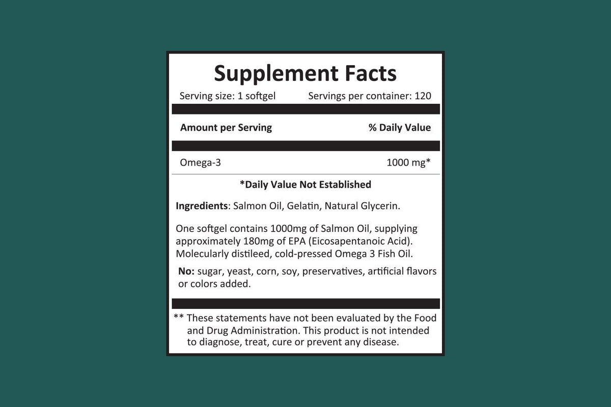 Harmony Nutraceuticals Omega 3 Fish Oil Brain & Heart - 120 Capsules - image 2