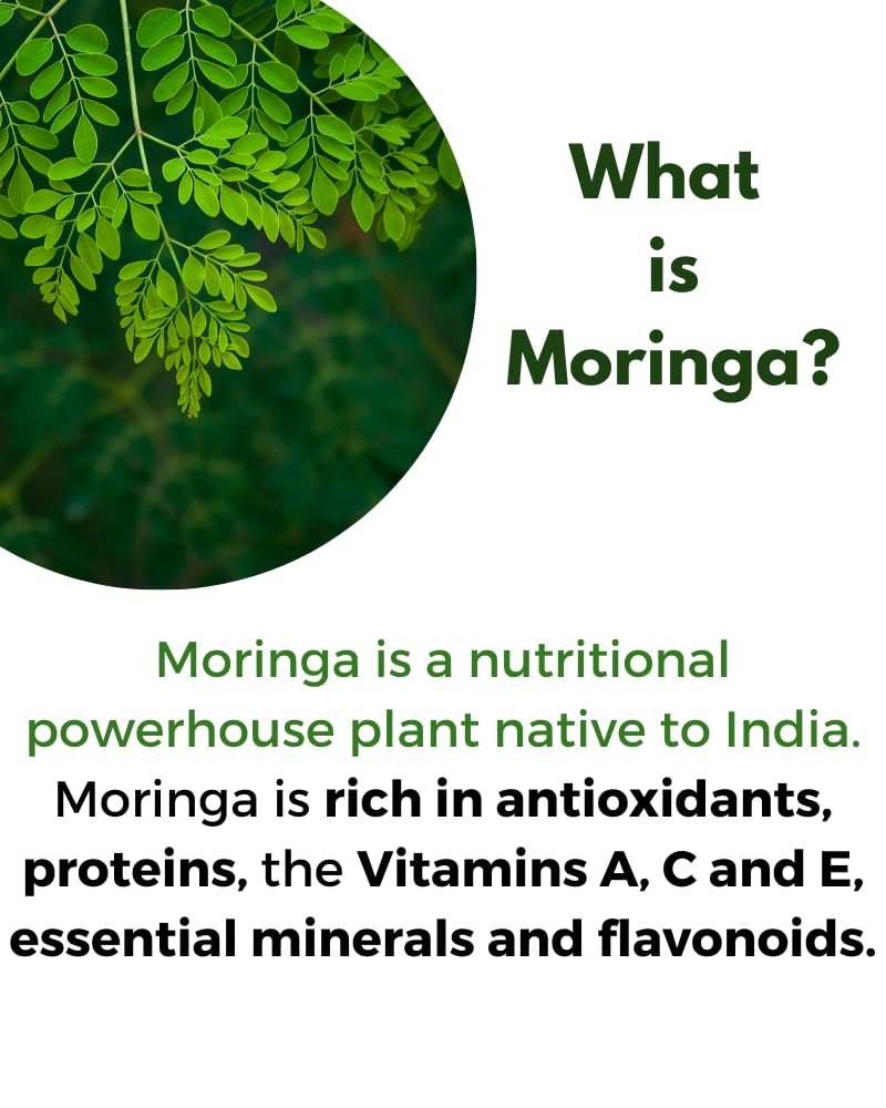 All About Neem Moringa Leaf Capsules Organic 400 mg - 120 Count - image 5