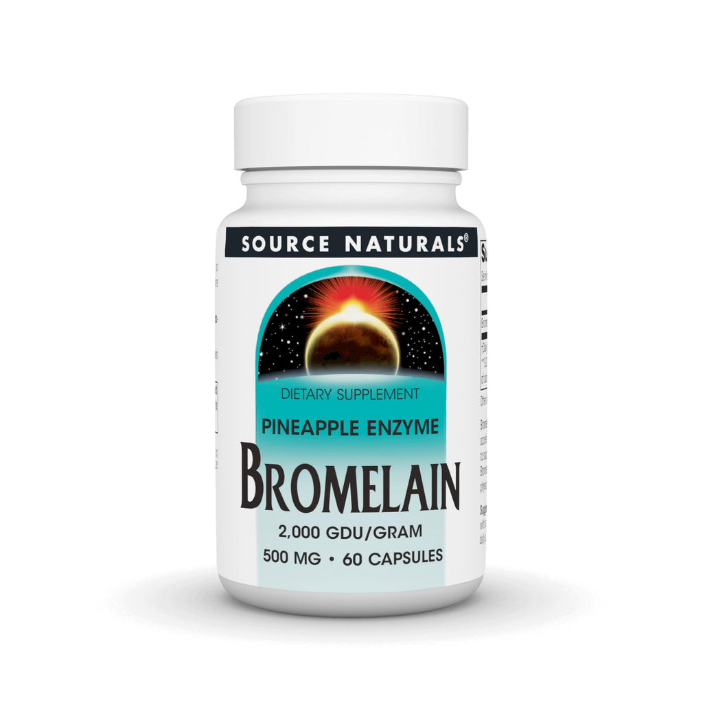 Source Naturals Pineapple Enzyme Bromelain 500 mg - 60 Capsules