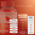 rize labs Total Keto Apple Cider Vinegar Gummies - 60 Gummies - image 6