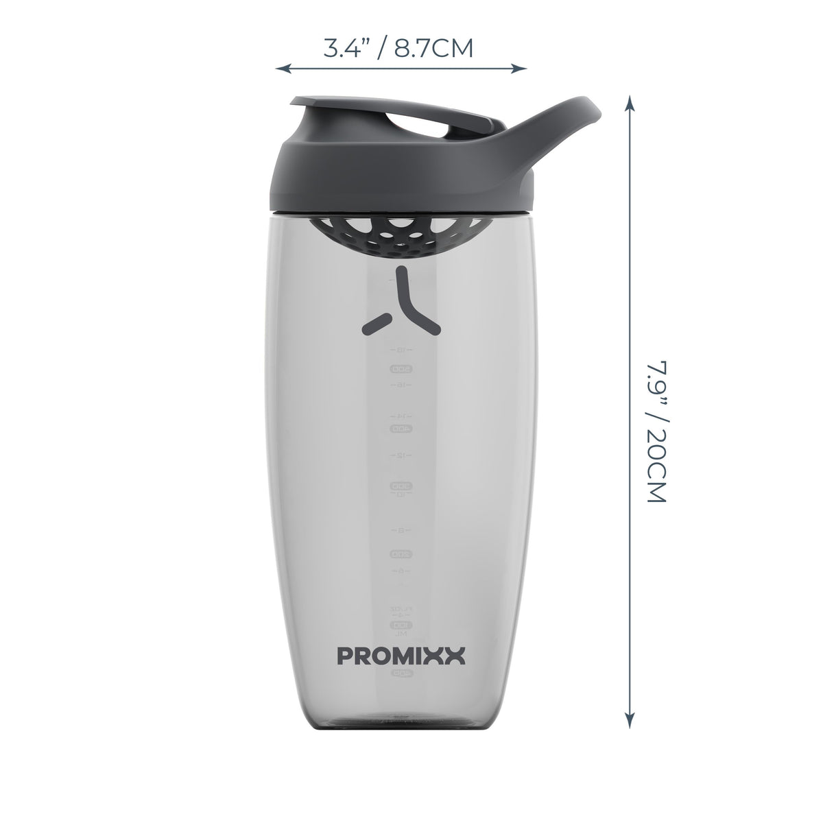 PROMIXX Pursuit Protein Shaker Bottle 24oz Graphite Gray - image 4