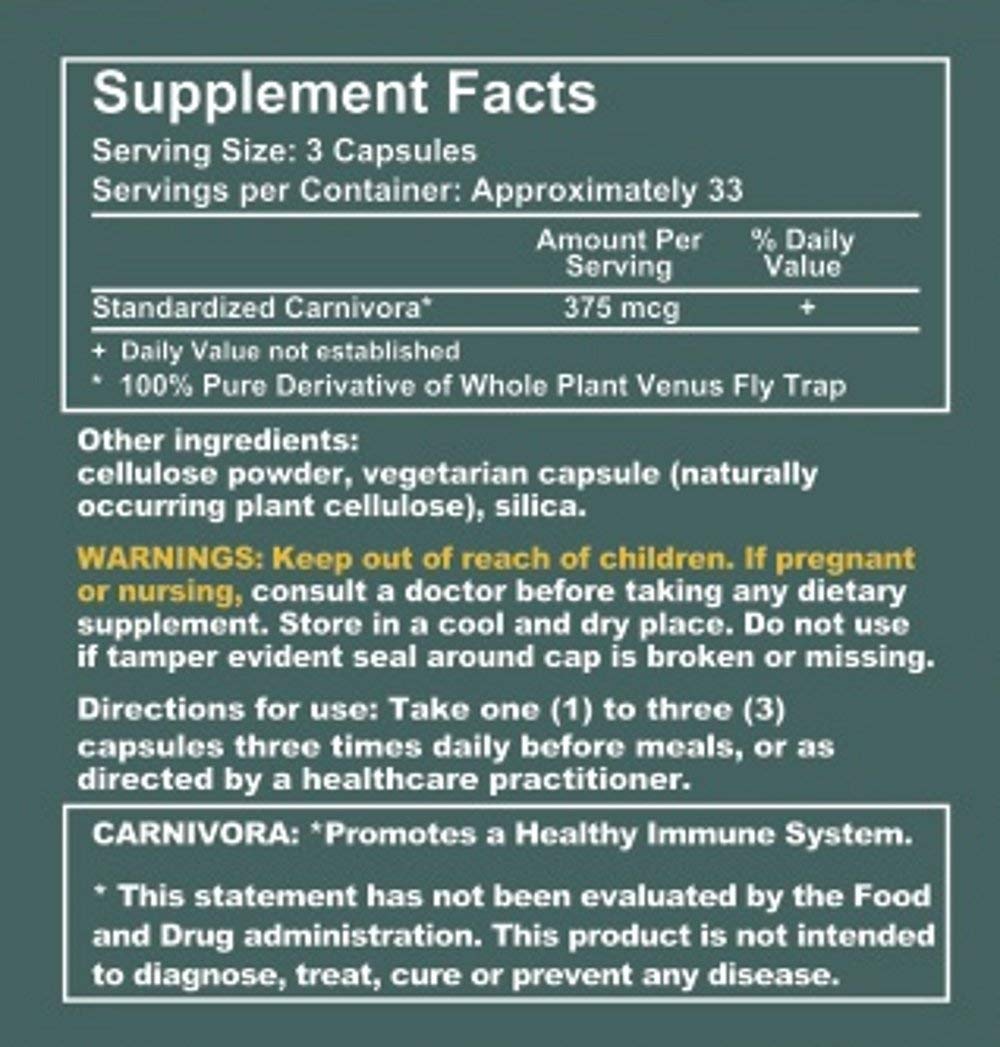 Carnivora Vegi-Caps Immune Support - 100 Capsules - image 3