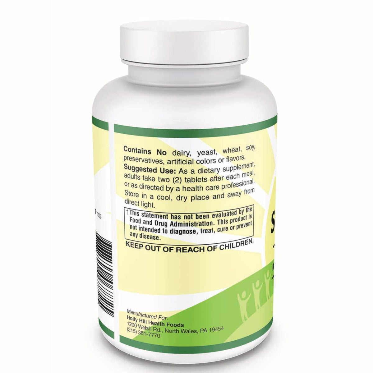 Holly Hill Health Foods Superzymes Multi-Enzyme Digestive Support - 180 Tablets - image 4
