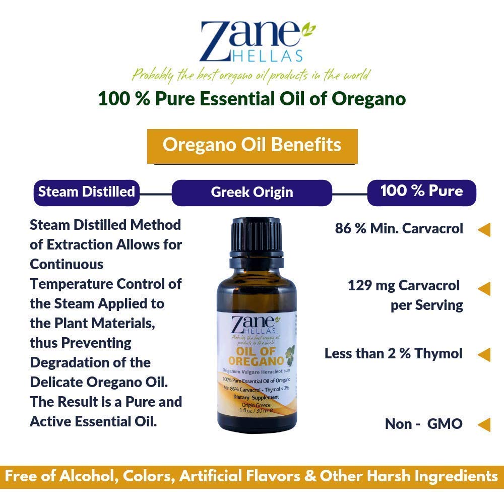 Zane HELLAS Natural Oregano Oil Essential Oil - 1 Fl Oz - image 5