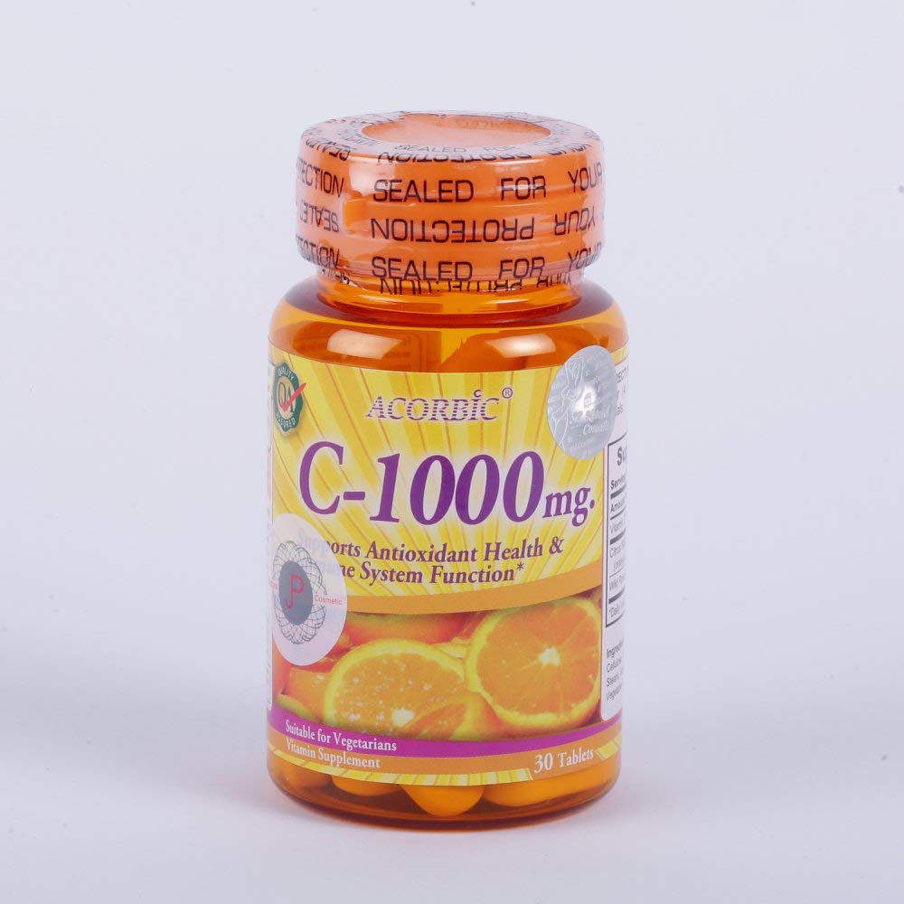 Acorbic Vitamin C 1000 mg - 30 Tablets
