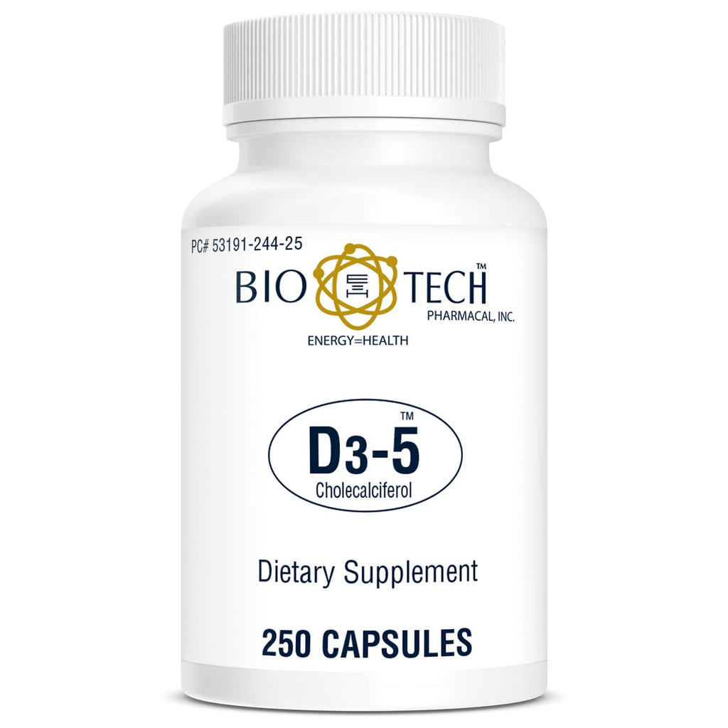 Bio-Tech Pharmacal Vitamin D3 5000 IU - 250 Capsules - image 2