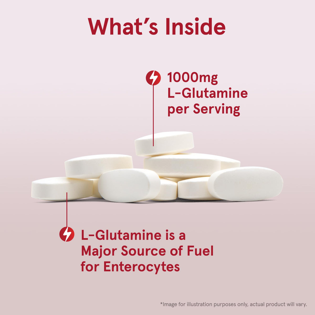 Jarrow Formulas L-Glutamine 1000 mg - 100 Tablets - image 3
