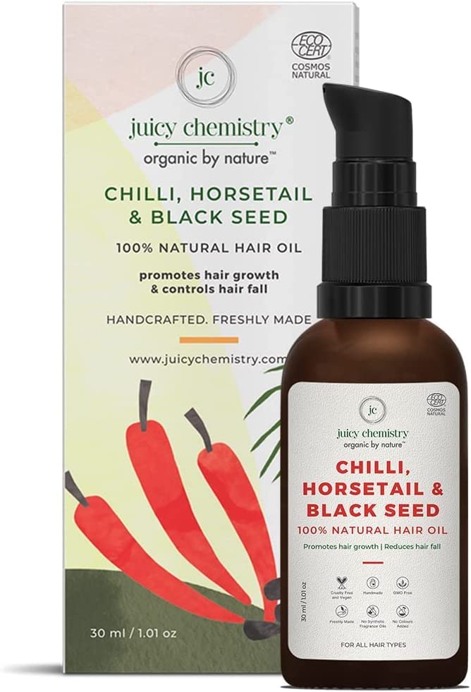 Metrol Chilli, Horsetail & Black Seed Oil Hair Serum - 30 ml