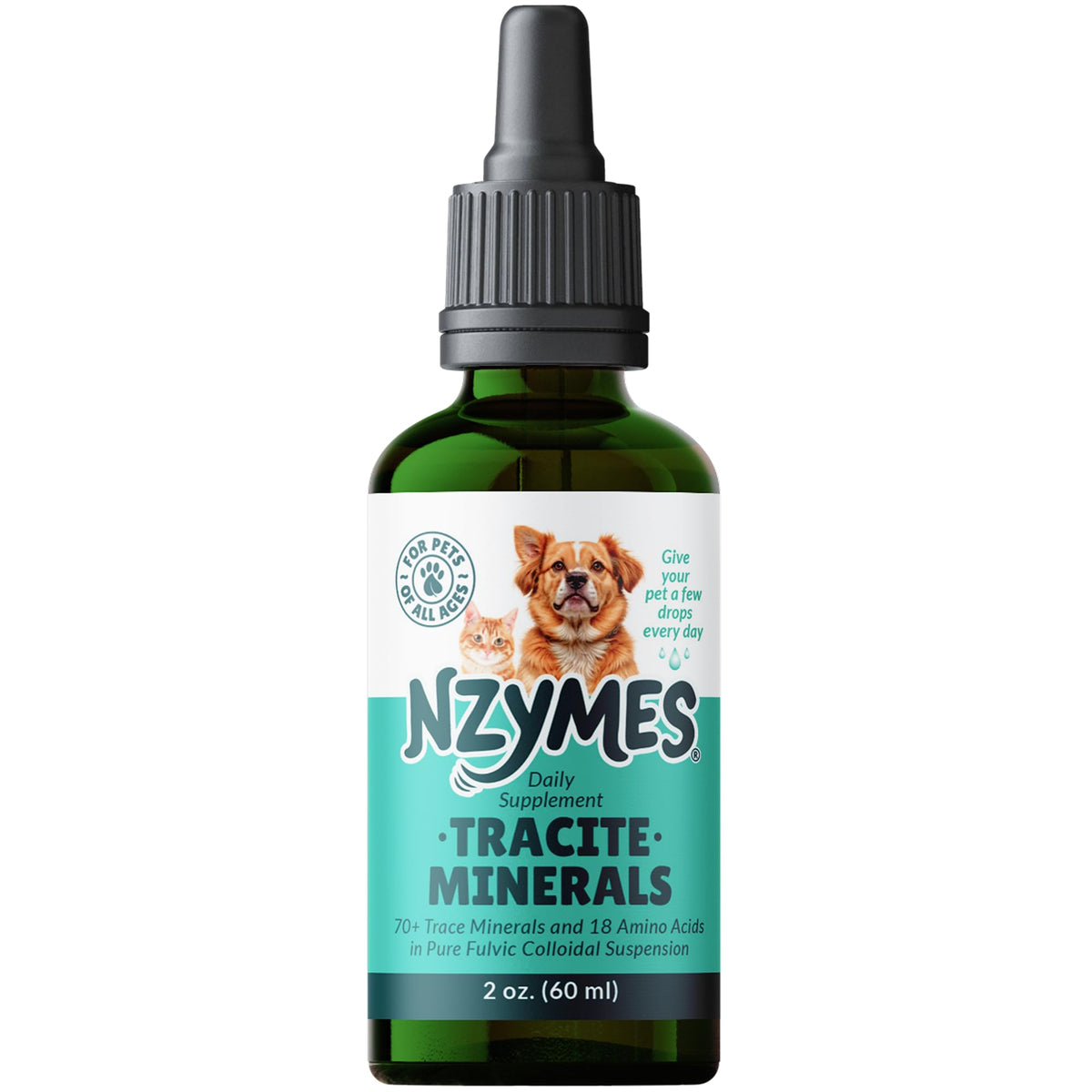 Nzymes Tracite Trace Mineral Drops for Pets - 2.2 oz