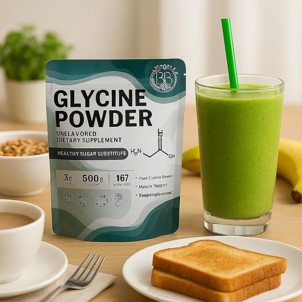 Plastic Depot Glycine Powder Amino Acid Supplement 3000mg - 500g
