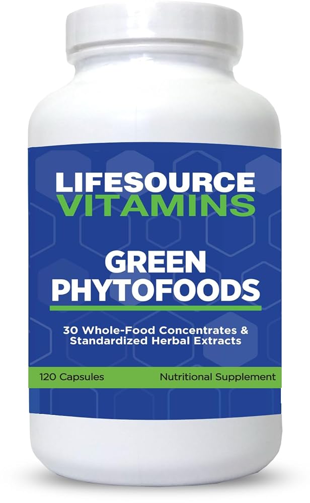 LifeSourceVitamins Phyto Green Mega-Food Capsules - 120 Capsules