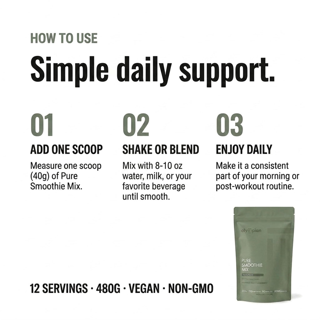 Olympian Labs Pure Smoothie Mix Pea Protein Powder - 18.9 oz - image 7