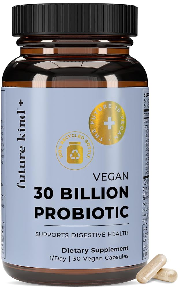 Future Kind Vegan Probiotics Digestive Support - 30 Capsules