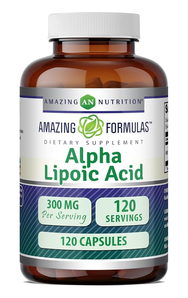 Amazing Formulas Alpha Lipoic Acid 300 mg Capsules Supplement