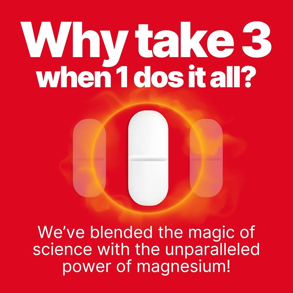 anocin 4X Magnesium Complex 200 mg Heart & Muscle Support - 60 Tablets - image 2