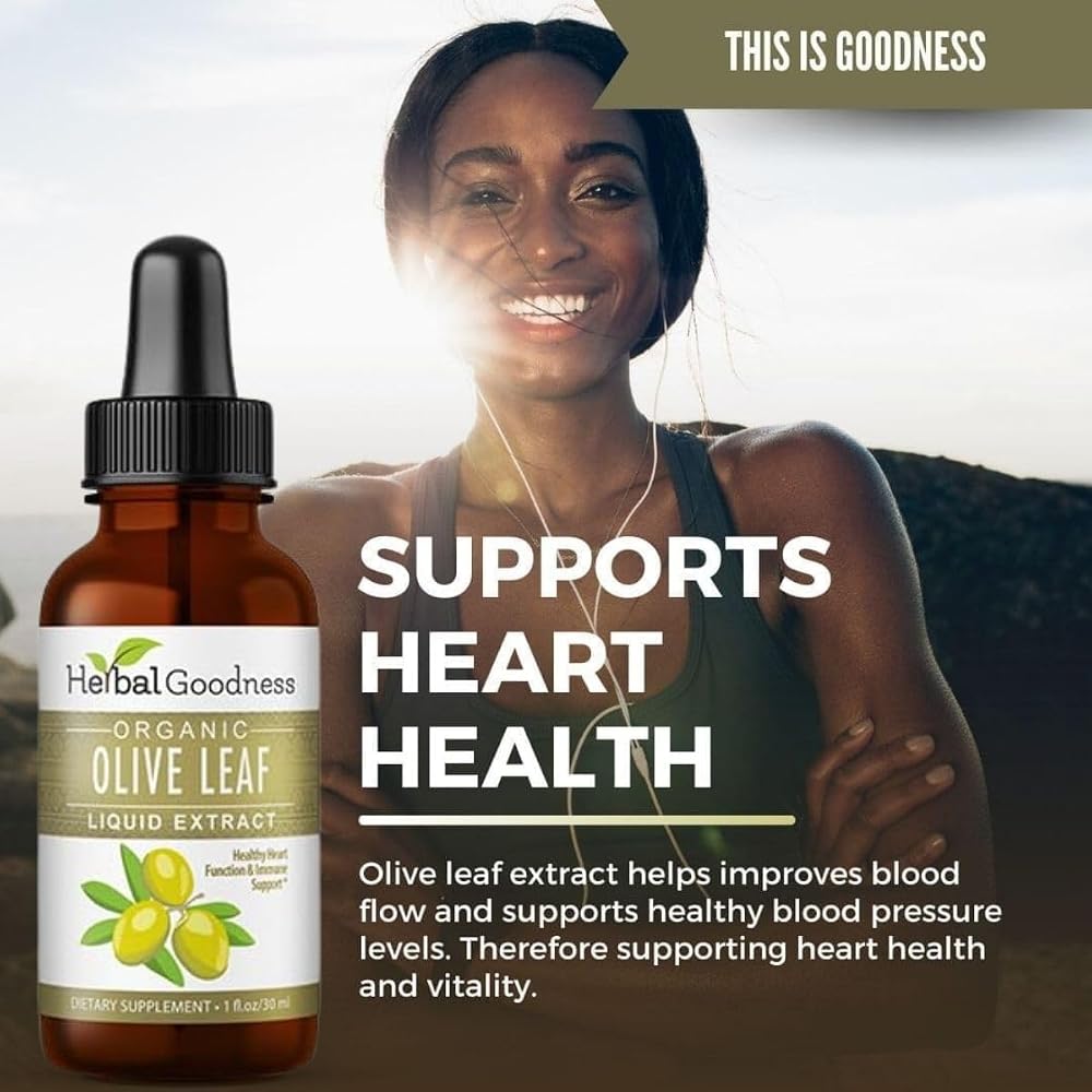 Herbal Goodness Olive Leaf Extract Liquid Organic - 1 Fl Oz - image 5