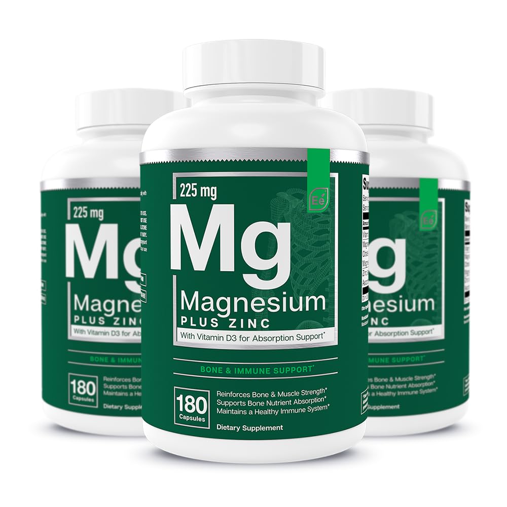 Essential Elements Magnesium Plus Zinc with Vitamin D3 - 540 Capsules