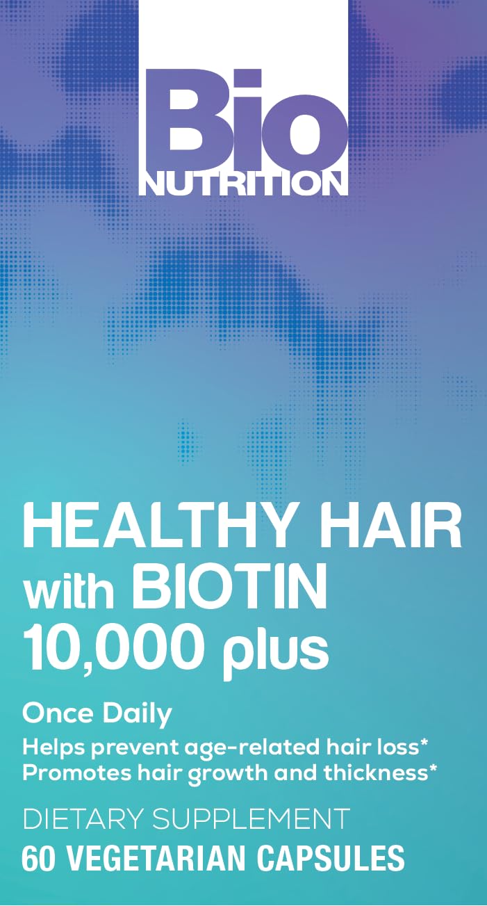 Bio Nutrition Healthy Hair Biotin Vegi-Caps - 60 Vegetarian Capsules - image 5